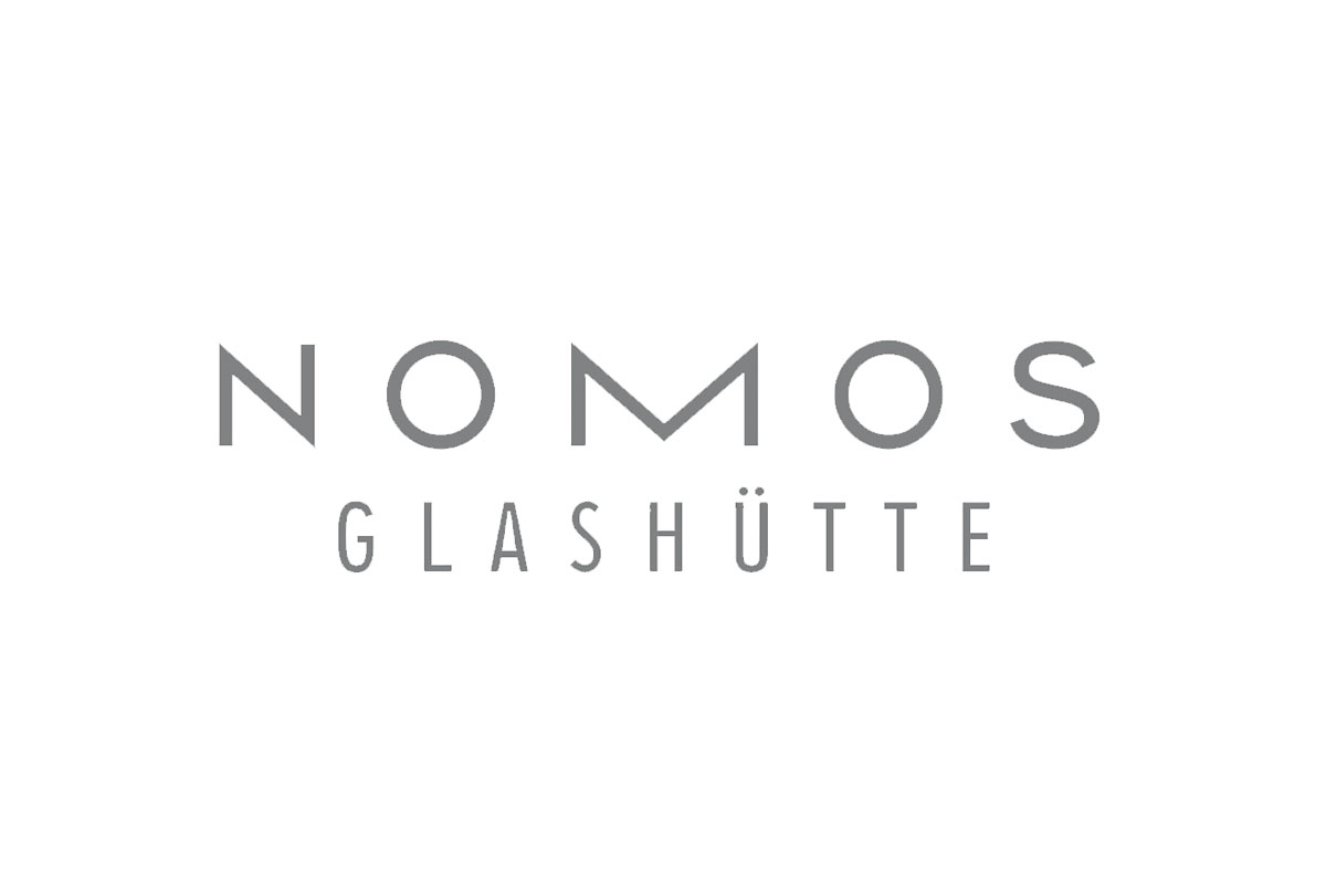 Nomos品牌LOGO设计案例-字母元素标志设计