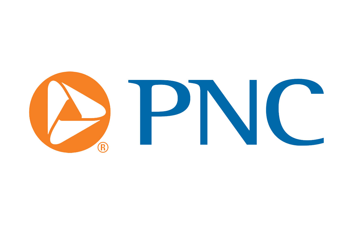 PNC银行品牌LOGO设计案例-三角循环元素标志设计