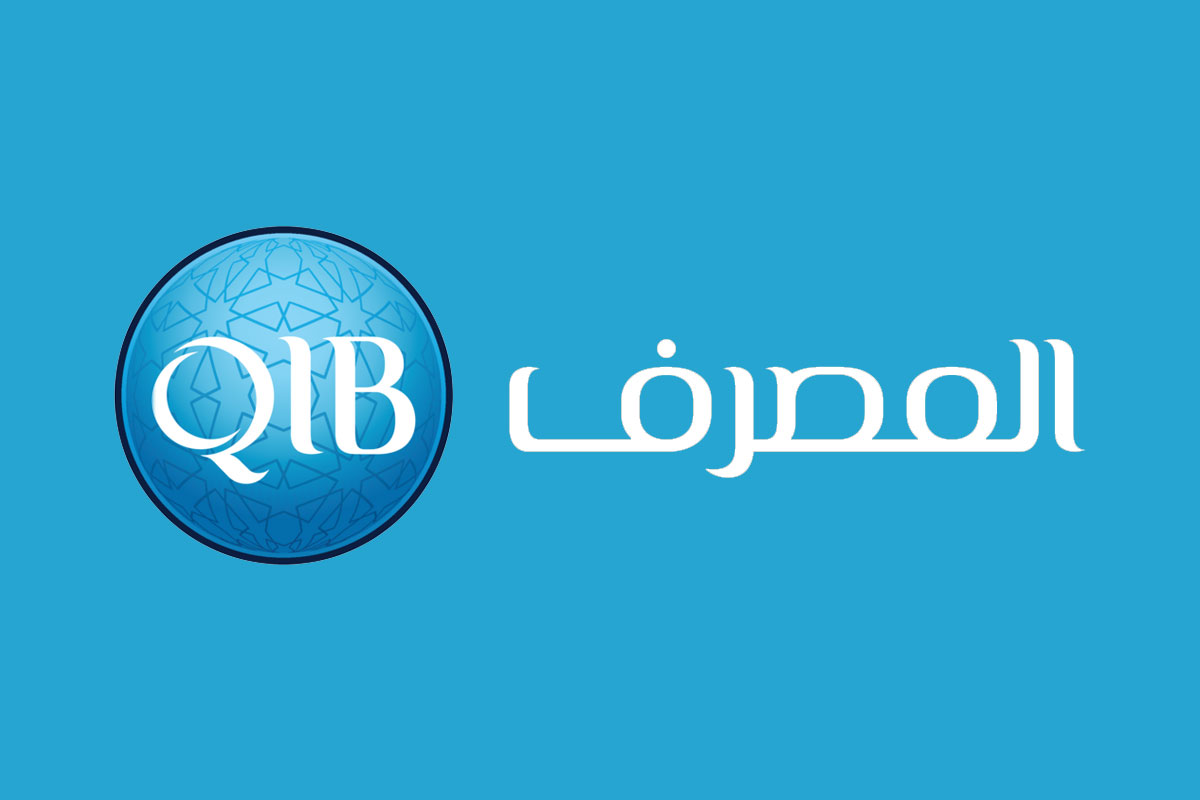  QIB卡塔尔伊斯兰银行反白logo