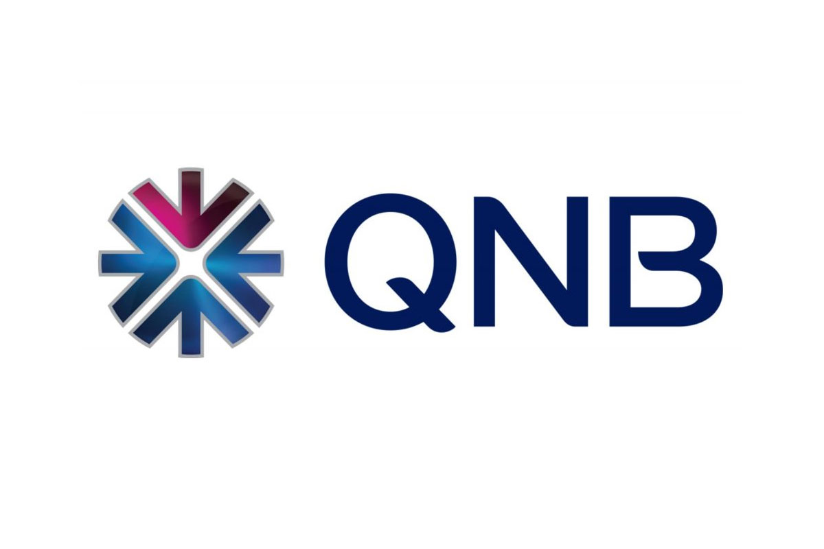 QNB卡塔尔国家银行品牌LOGO设计案例-花朵元素标志设计