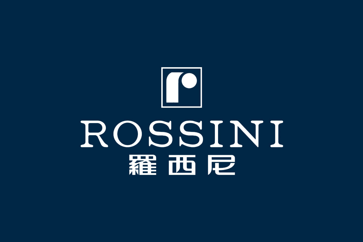 ROSSINI罗西尼手表品牌反白LOGO