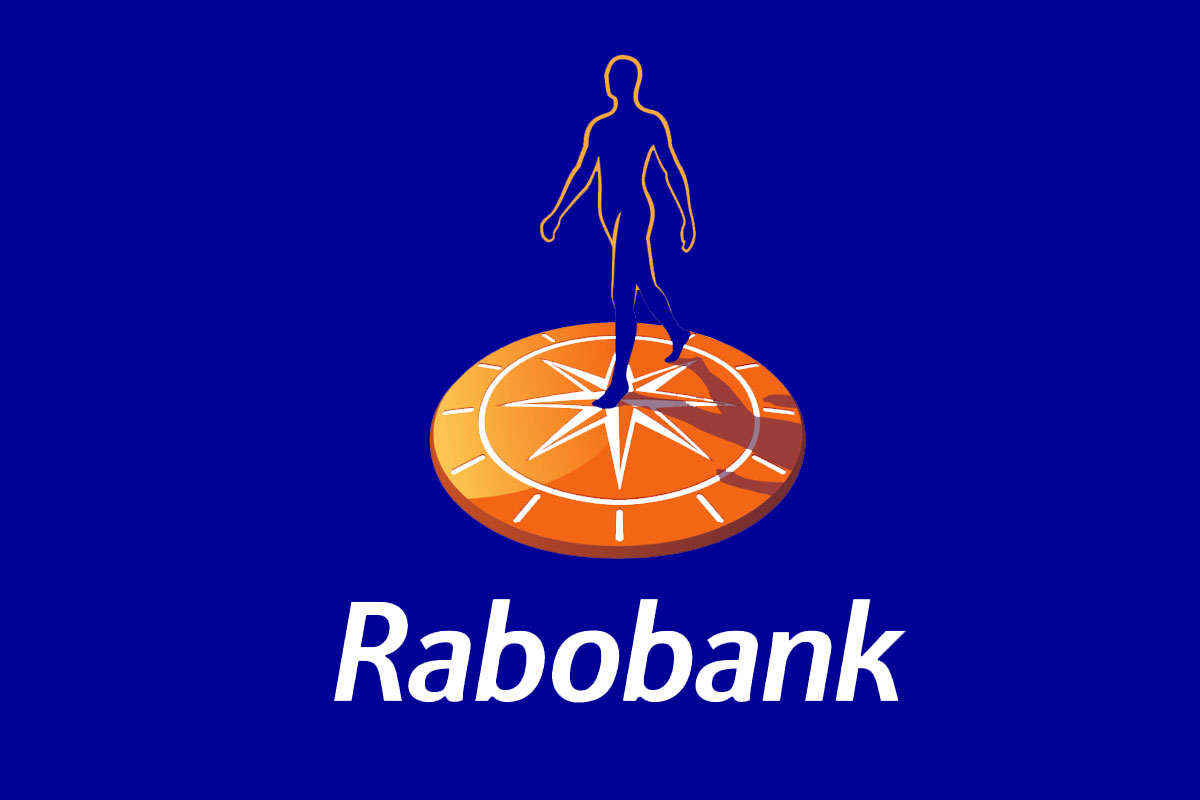 Rabobank银行反白logo