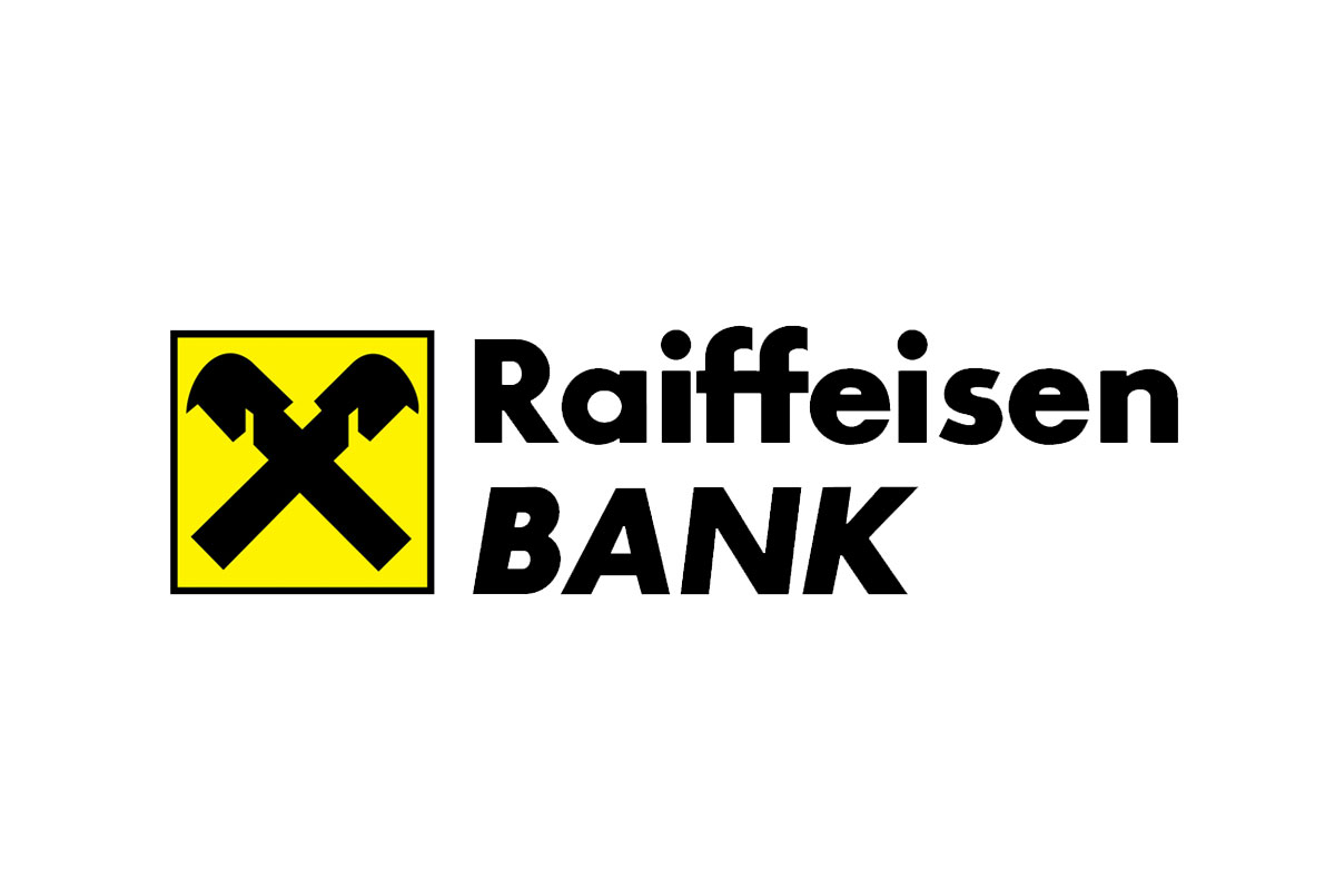 Raiffeisen银行品牌LOGO设计案例-交叉元素标志设计