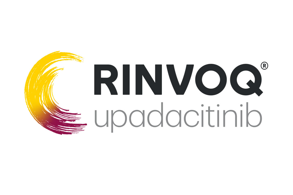 Rinvoq医药品牌LOGO设计案例-笔触元素标志设计