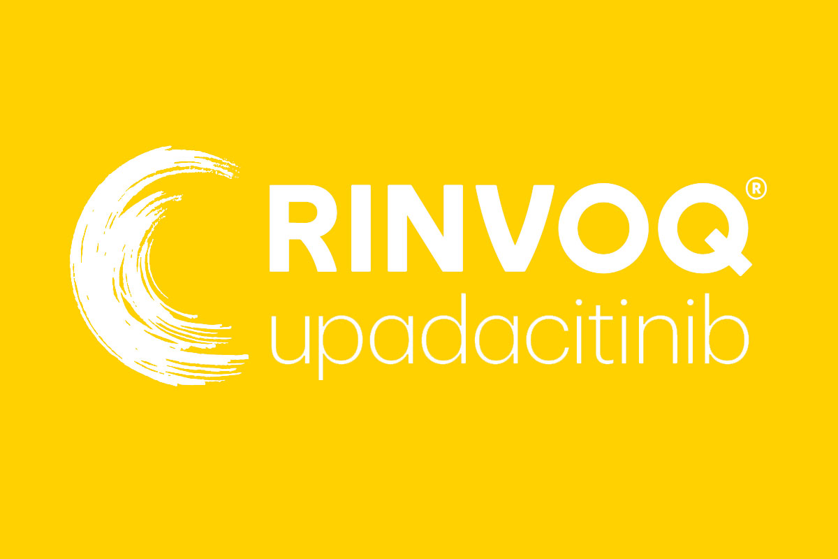 Rinvoq反白logo