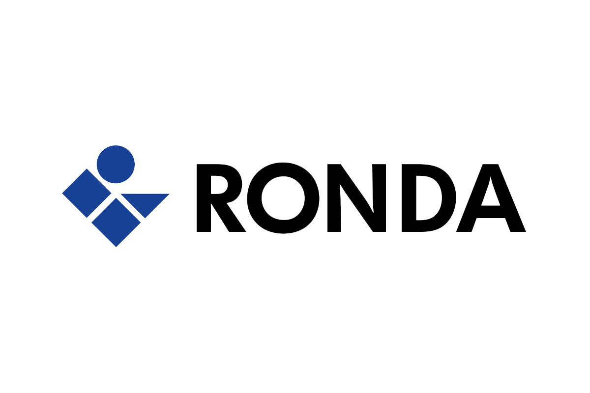 Ronda朗达品牌LOGO设计案例-方块元素标志设计