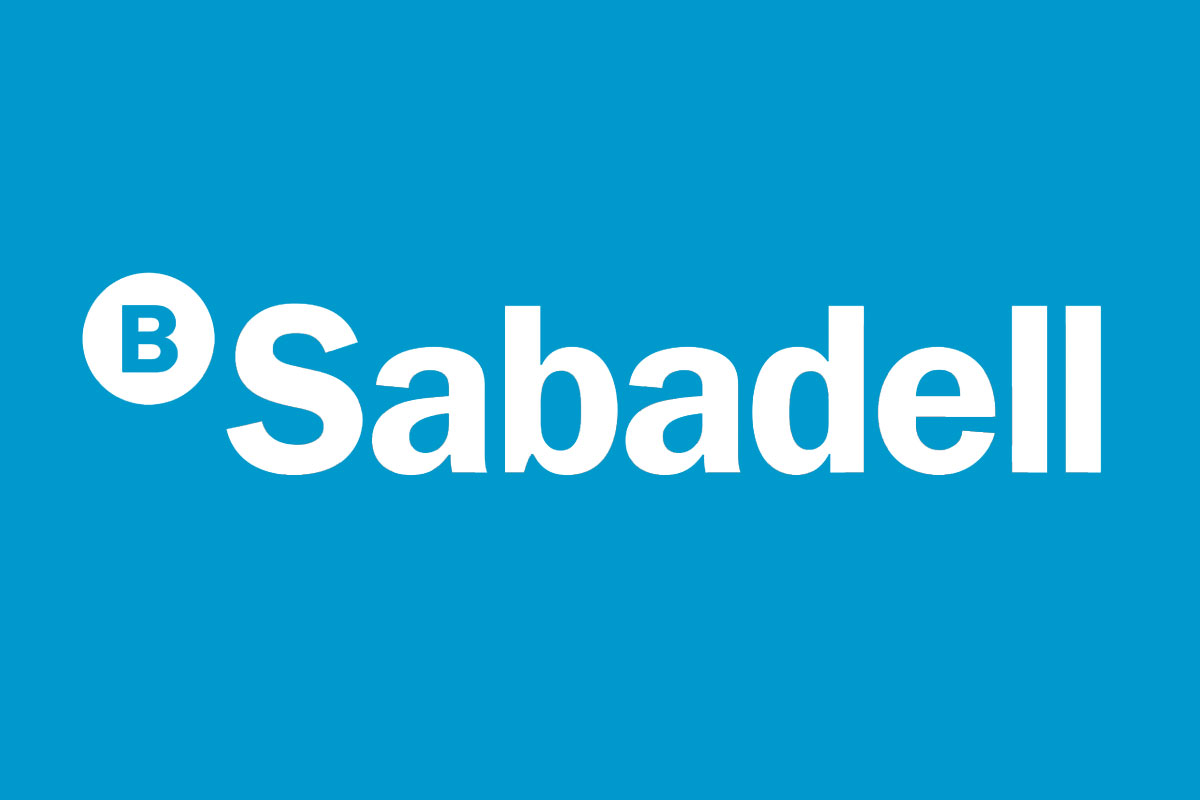 Sabadell银行反白logo