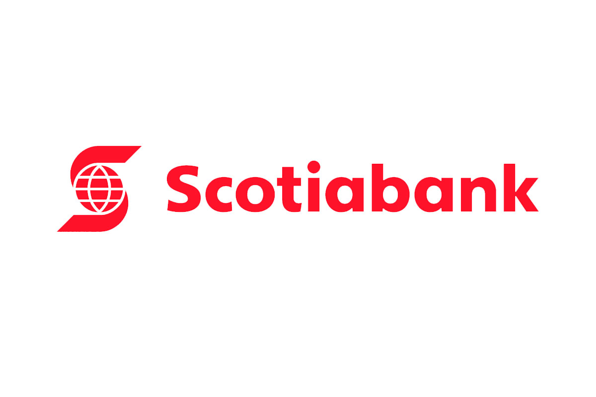 Scotiabank银行品牌LOGO设计案例-S字母元素标志设计