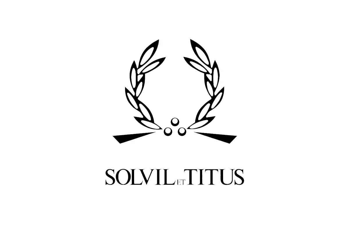 Solvil et Titus铁达时品牌LOGO设计案例-月桂环绕元素标志设计
