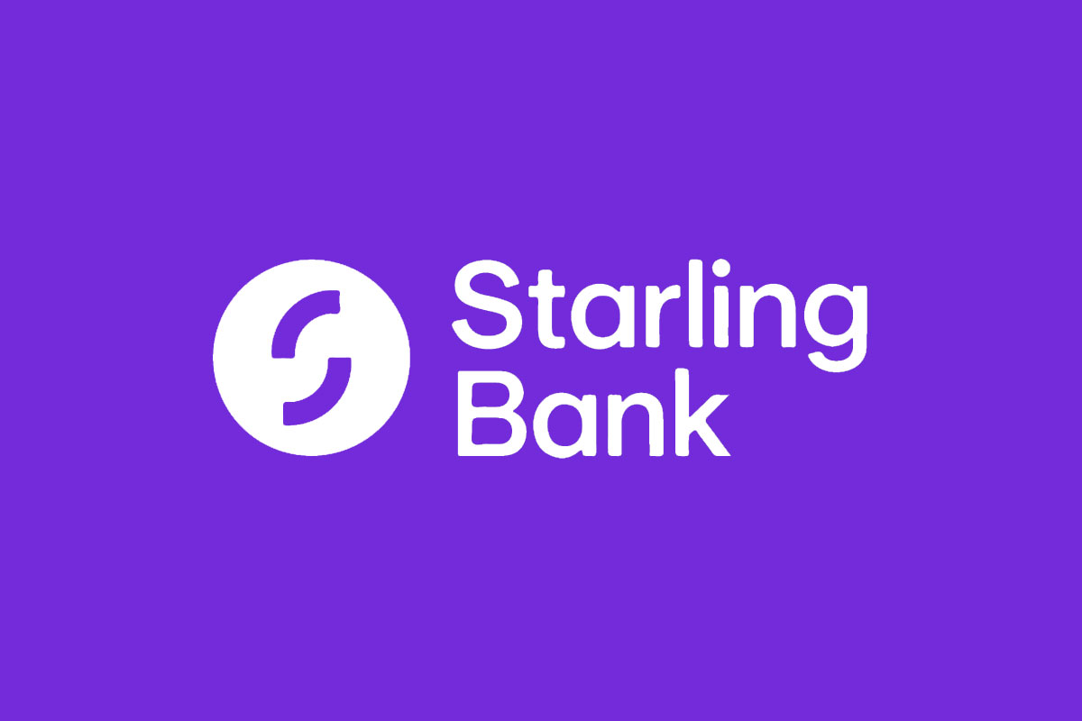 Starling Bank银行反白logo