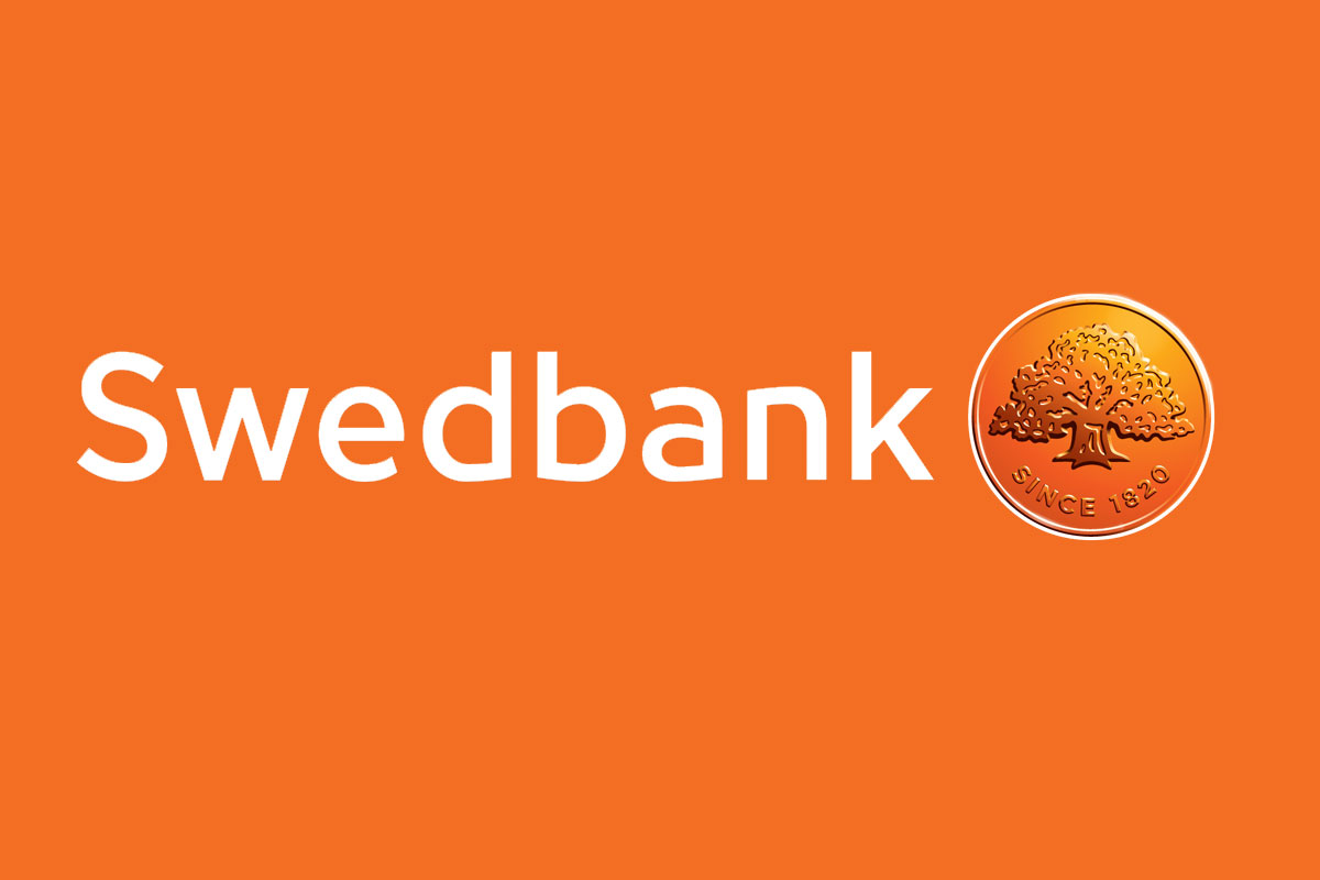 Swedbank银行反白logo 
