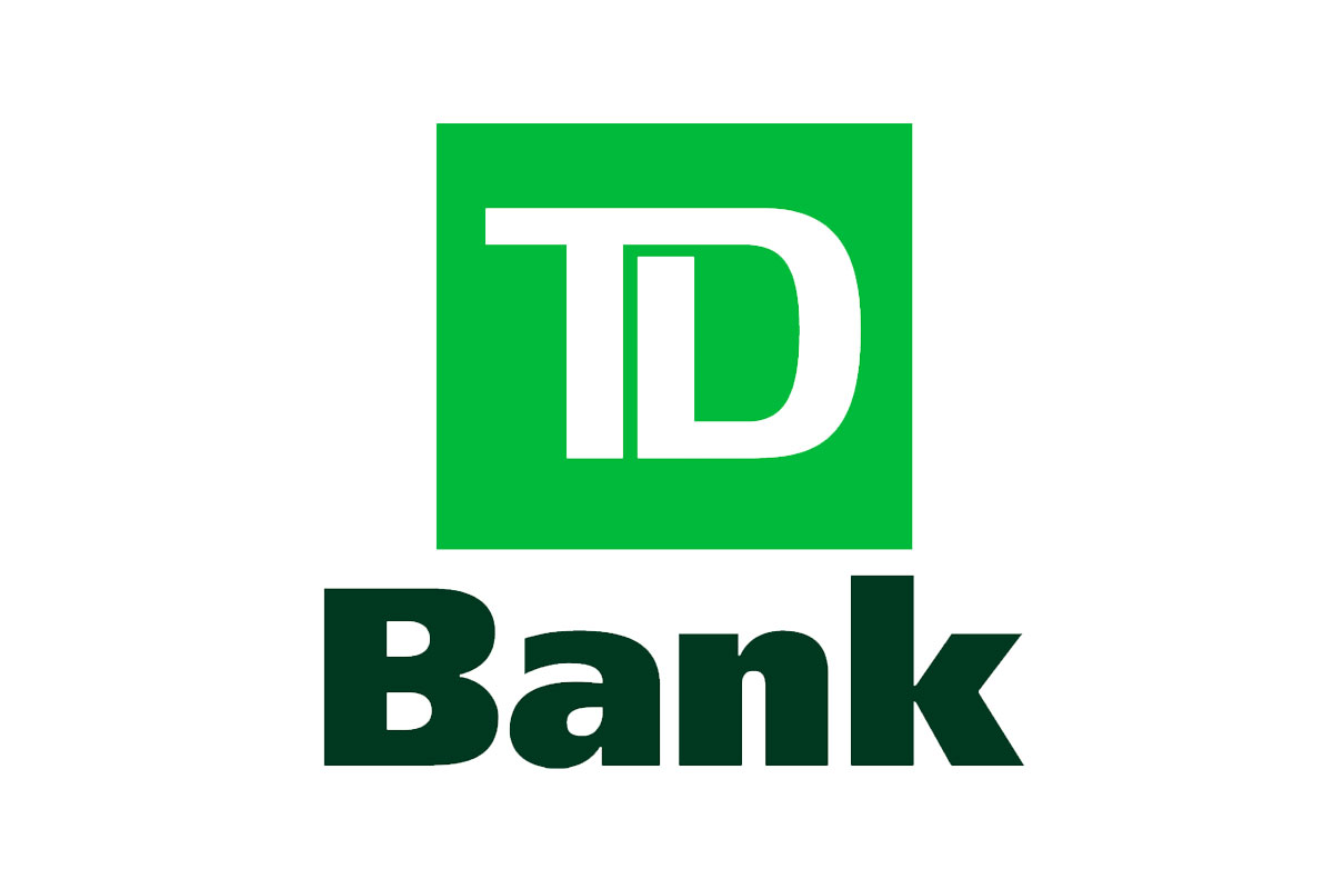 TD Bank银行品牌LOGO设计案例-TD字体元素标志设计