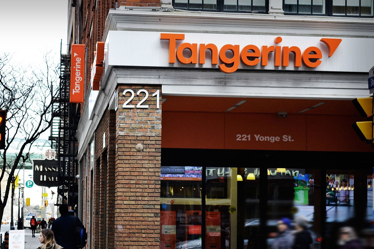 Tangerine银行品牌LOGO设计案例-银行行业标志设计方案