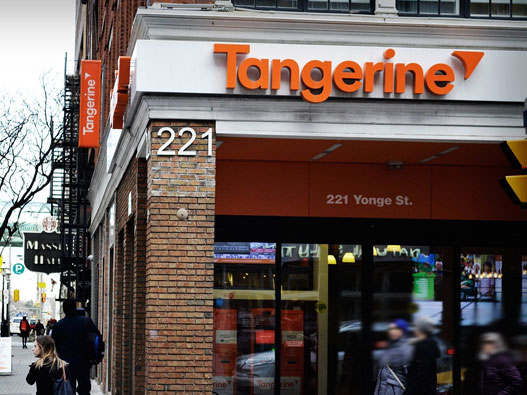 Tangerine Bank标志设计含义及银行品牌设计理念