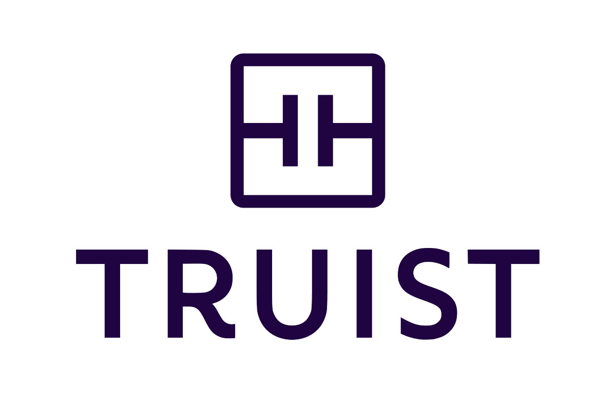 Truist Bank银行品牌LOGO设计案例-方块元素标志设计