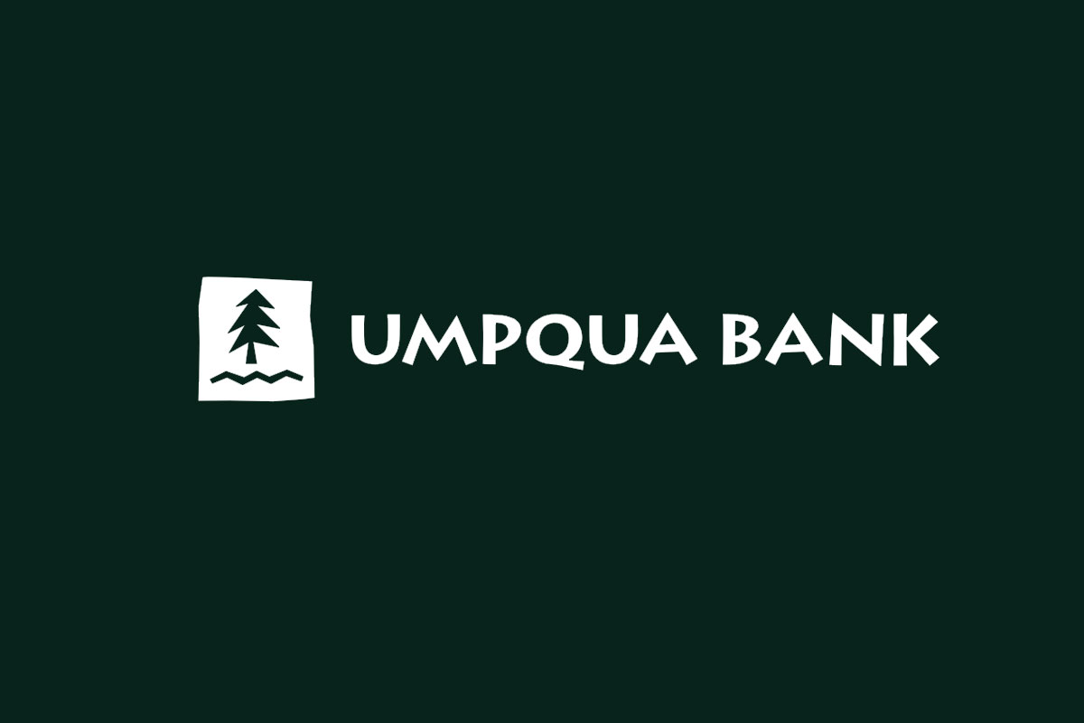 Umpqua银行反白logo