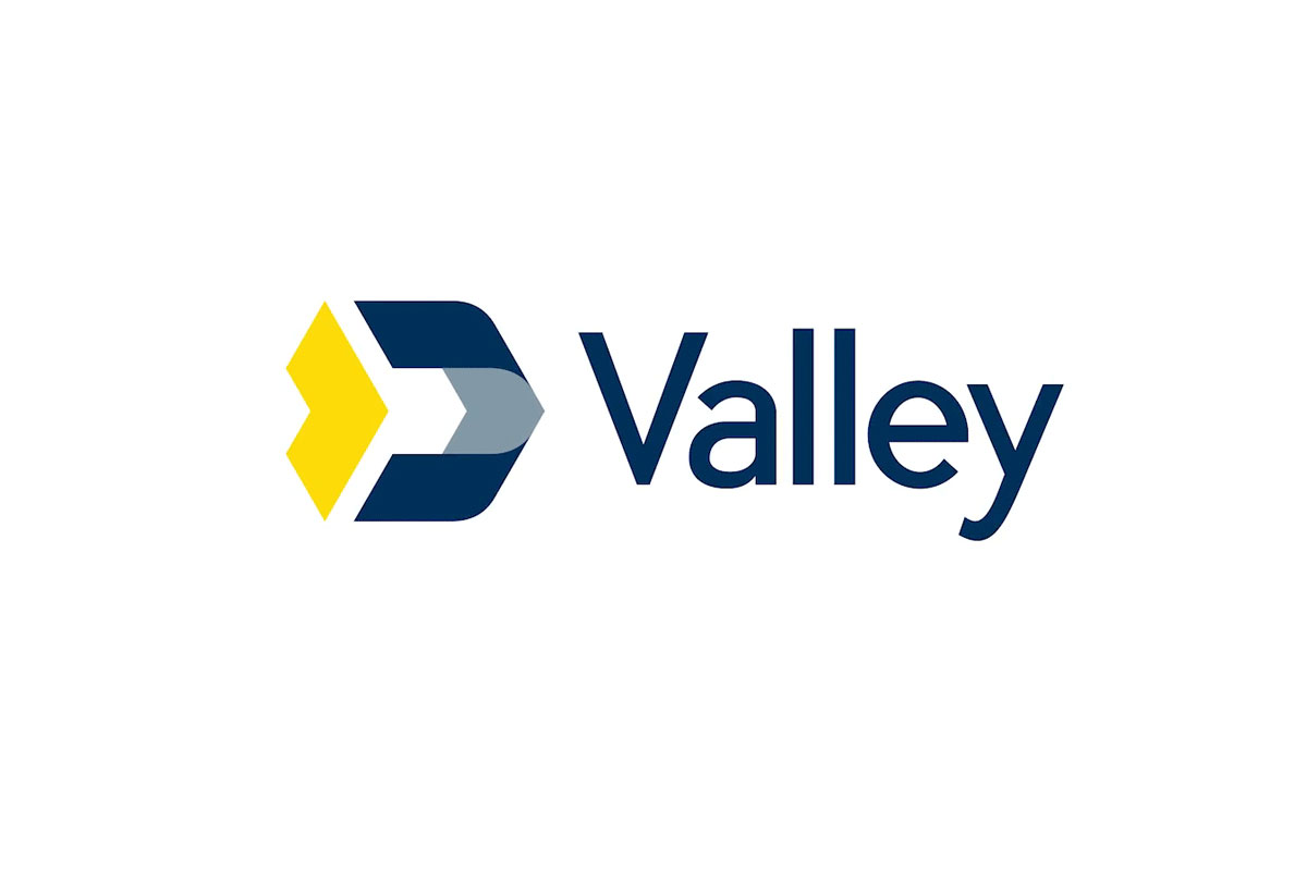 Valley银行品牌LOGO设计案例-箭头元素标志设计