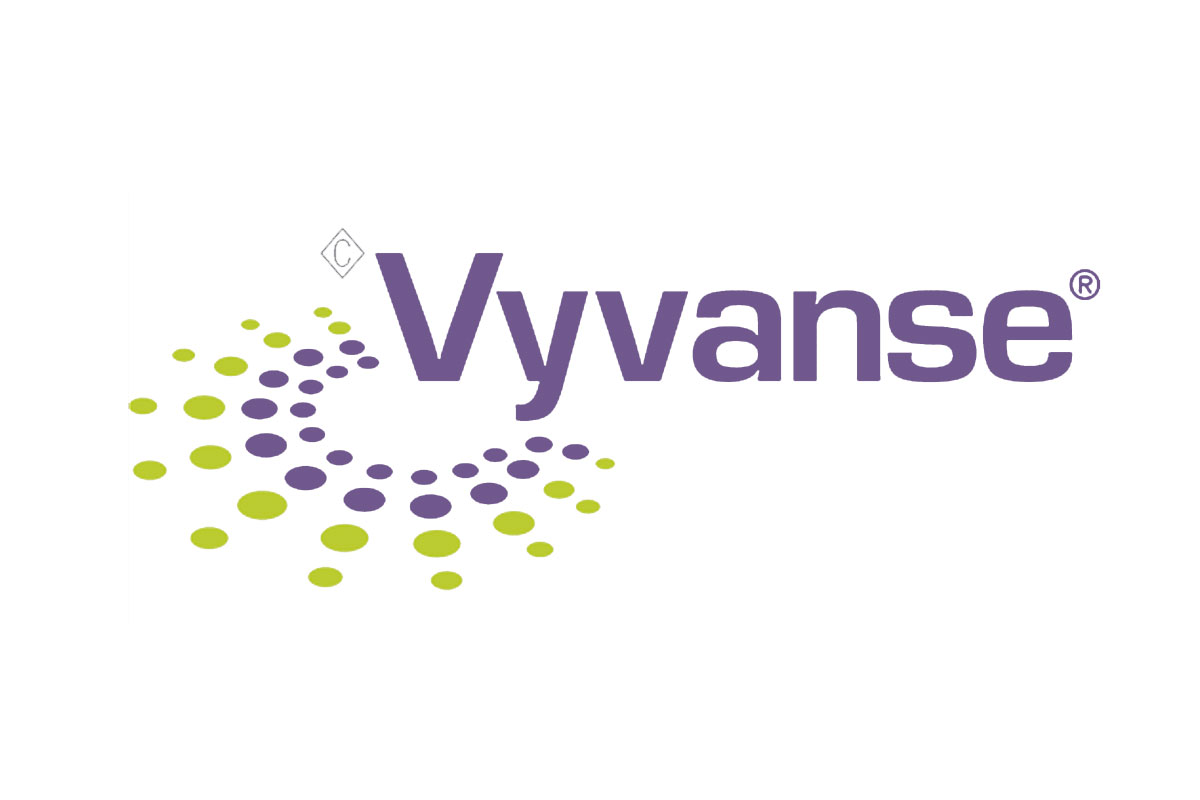 Vyvanse医药品牌LOGO设计案例-分子结构素标志设计