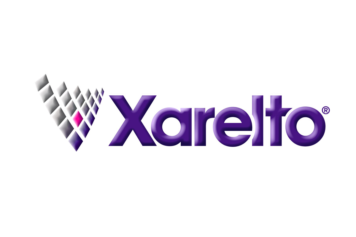 Xarelto医药品牌LOGO设计案例-菱形结构素标志设计