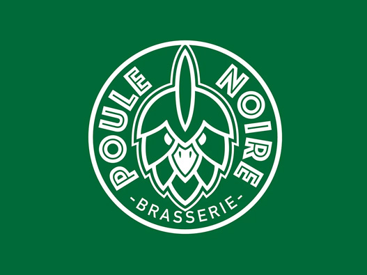 La Poule Noire Brewery啤酒标志设计含义及logo设计理念