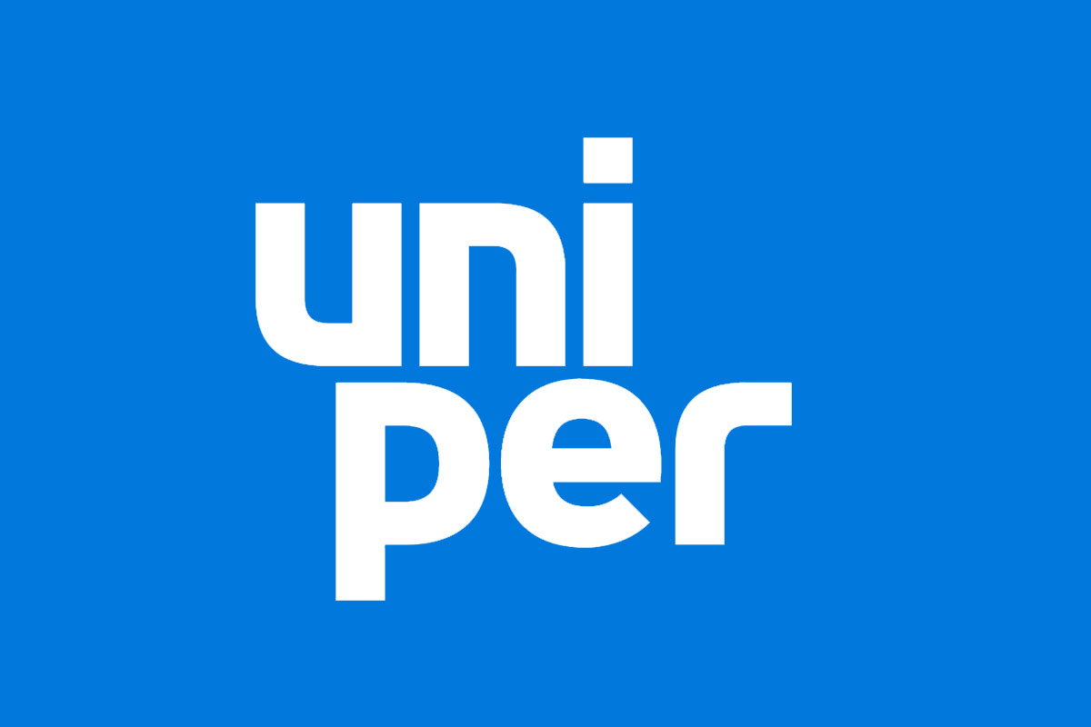 Uniper电力反白logo