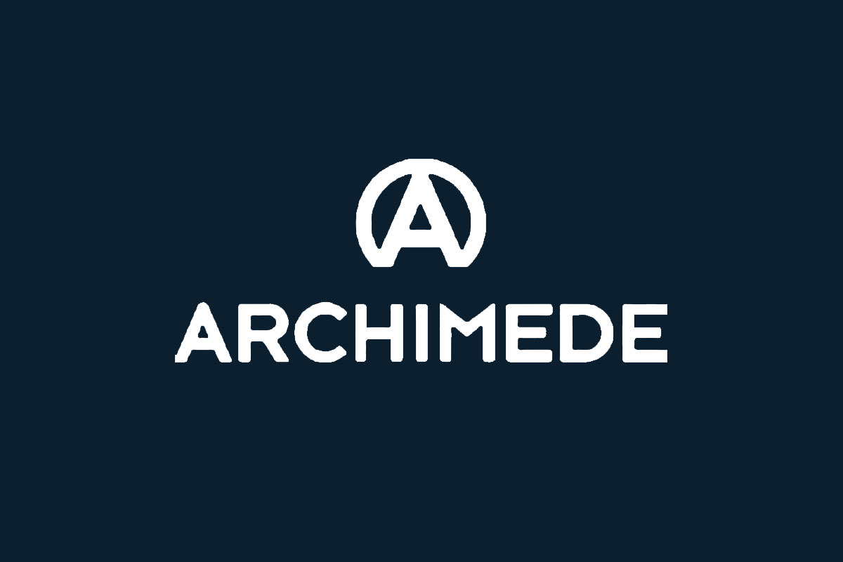 ARCHIMEDE阿基米德品牌反白LOGO