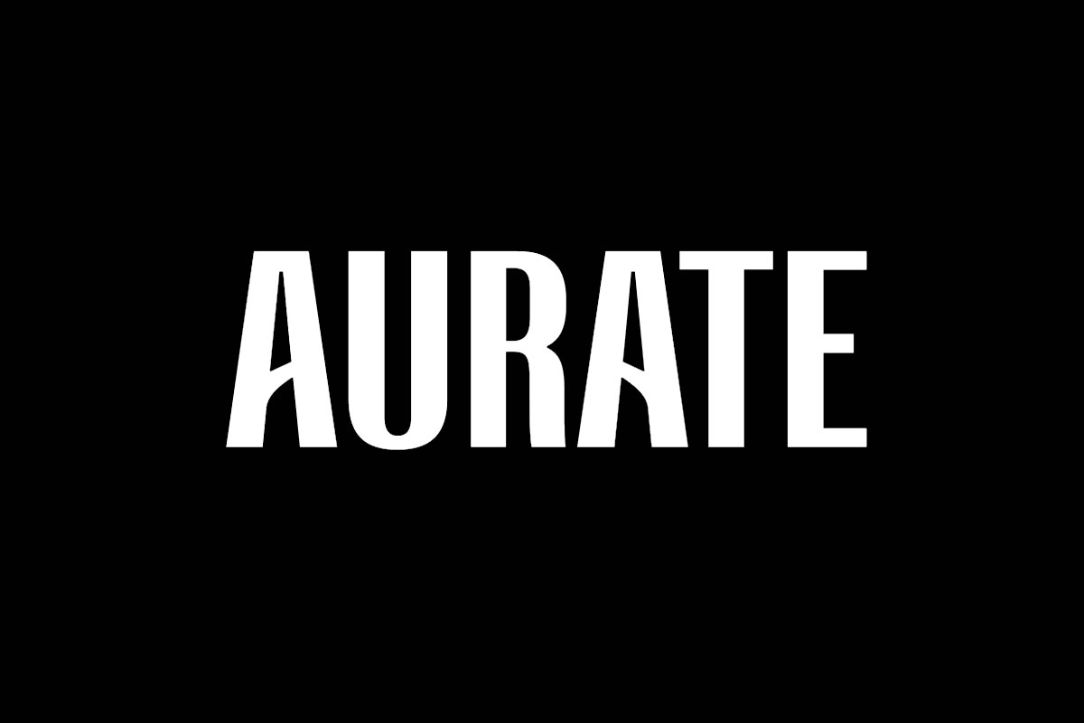 AUrate品牌反白LOGO