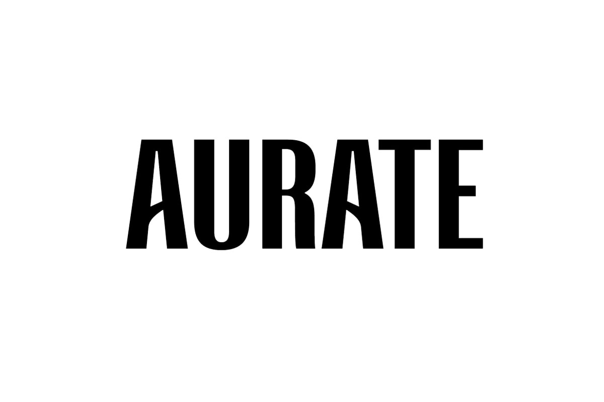 AUrate品牌LOGO设计案例-字母元素标志设计