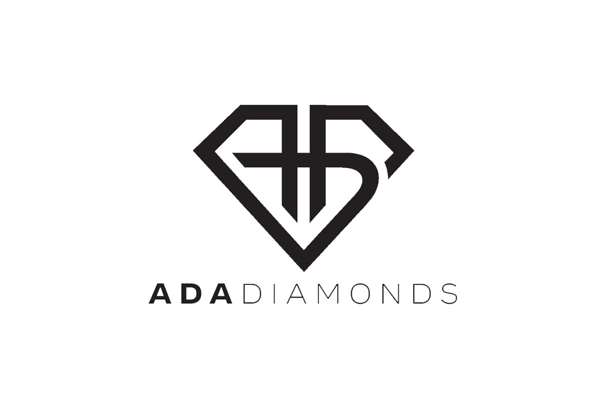 Ada Diamonds品牌LOGO设计案例-钻石元素标志设计
