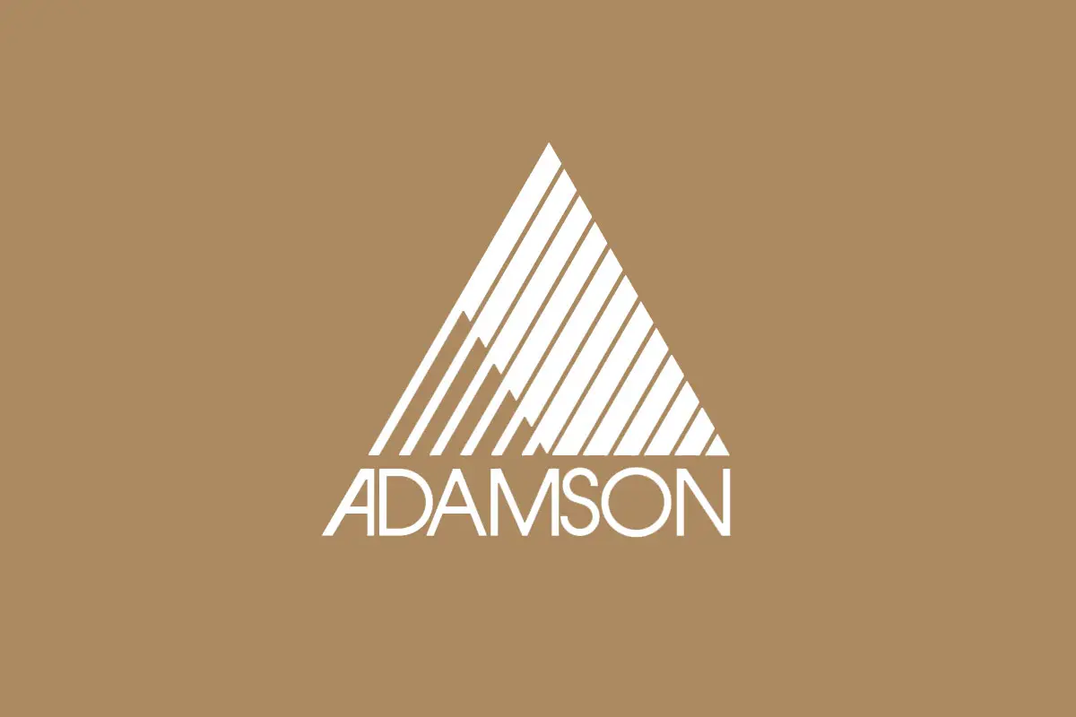 Adamson亚当森品牌反白LOGO