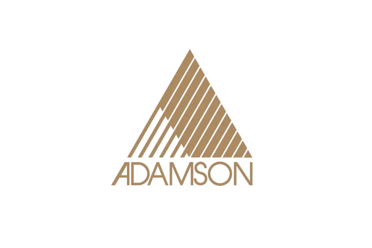 Adamson亚当森品牌LOGO设计-三角形元素标志设计