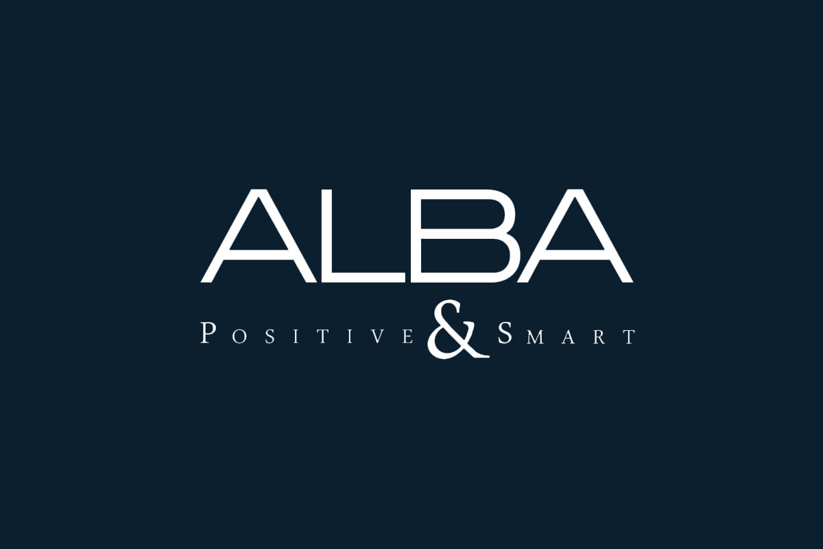 Alba雅柏品牌反白LOGO