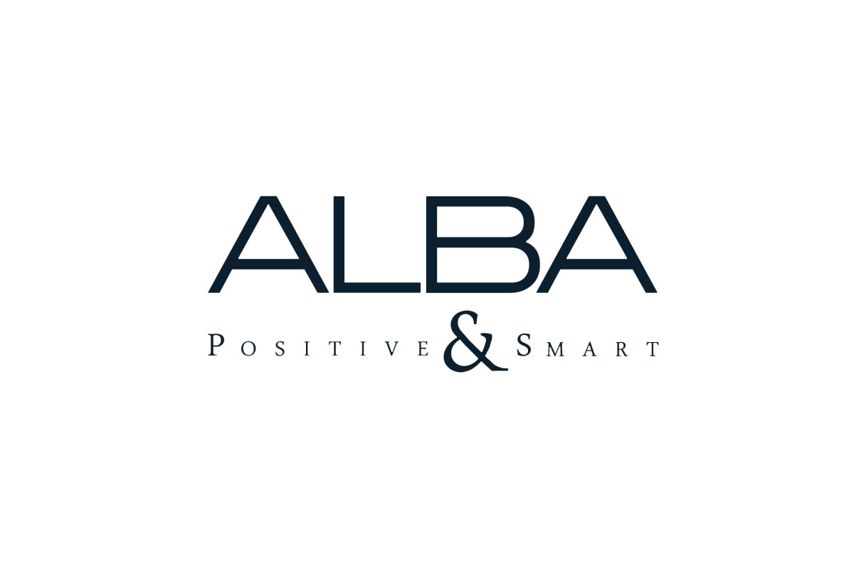Alba雅柏品牌LOGO设计案例-字母元素标志设计