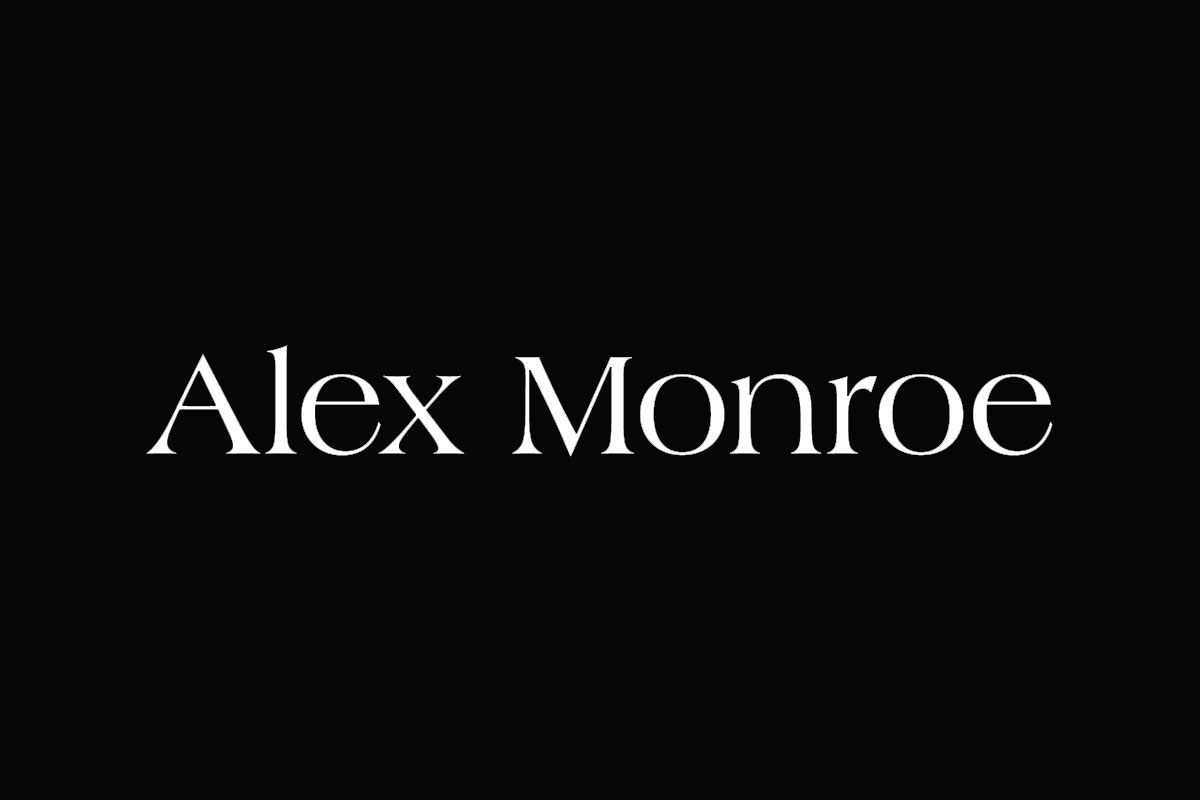 Alex Monroe品牌反白LOGO