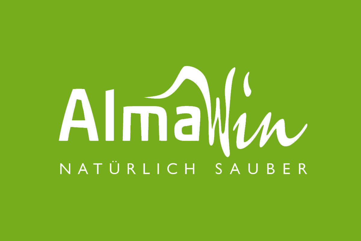 Almawin品牌反白LOGO