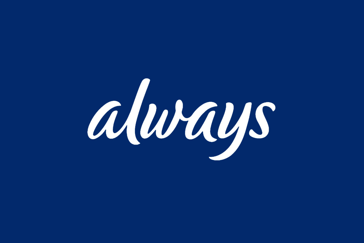 Always品牌反白LOGO