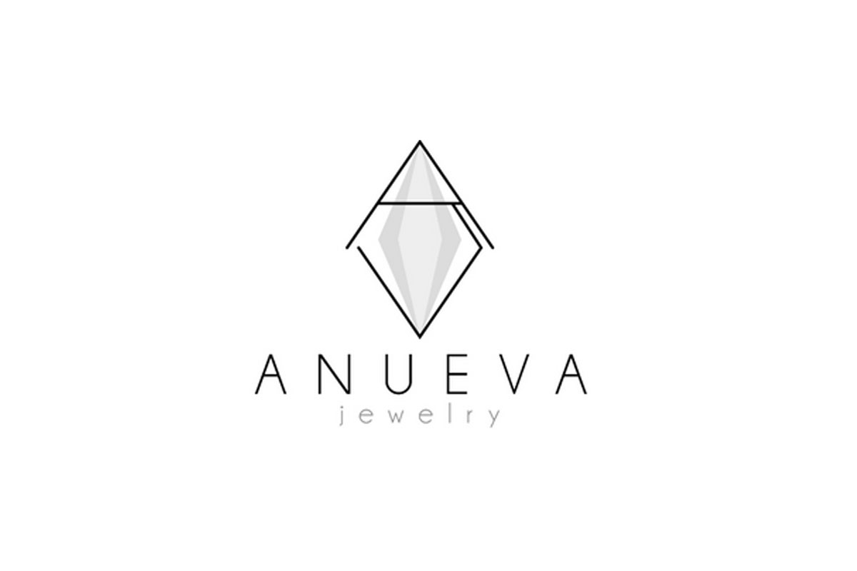 Anueva Jewelry品牌LOGO设计案例-字母元素标志设计
