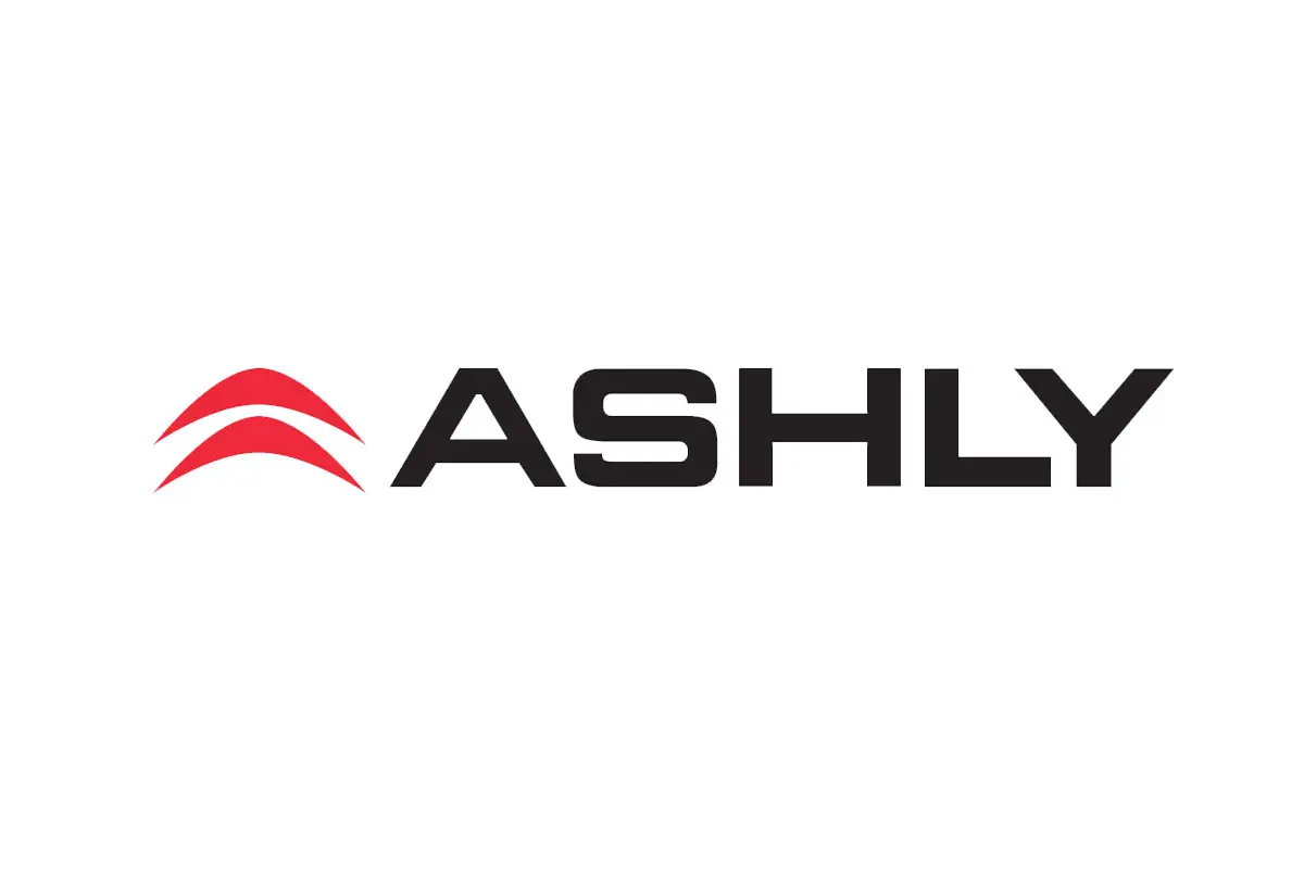 Ashly品牌LOGO设计案例-声波元素标志设计