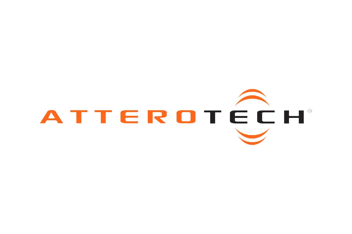 AtteroTech品牌LOGO设计案例-字母元素标志设计