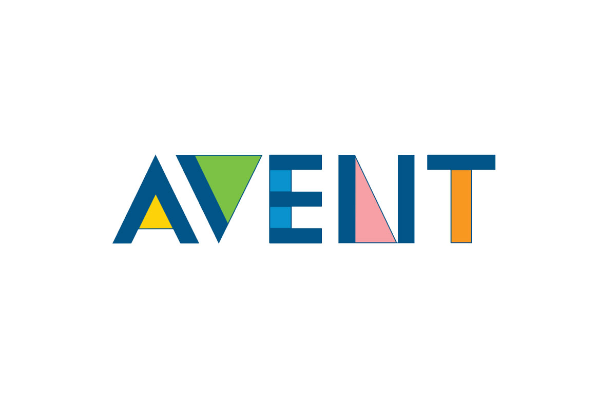 Avent新安怡品牌LOGO设计案例-字体元素标志设计