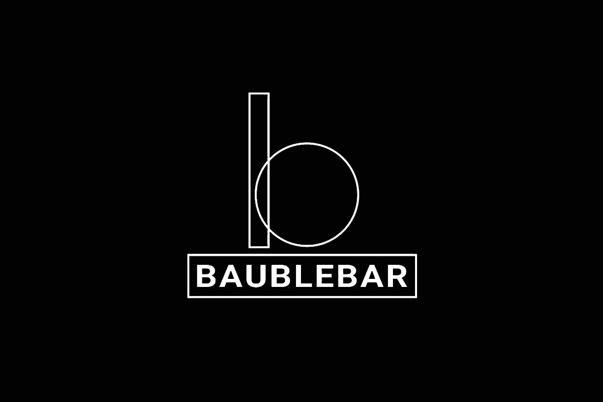 BaubleBar品牌反白LOGO