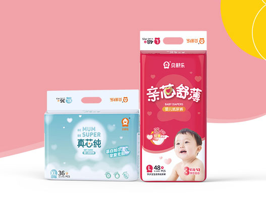 BeShuLe贝舒乐标志设计含义及纸尿裤品牌设计理念