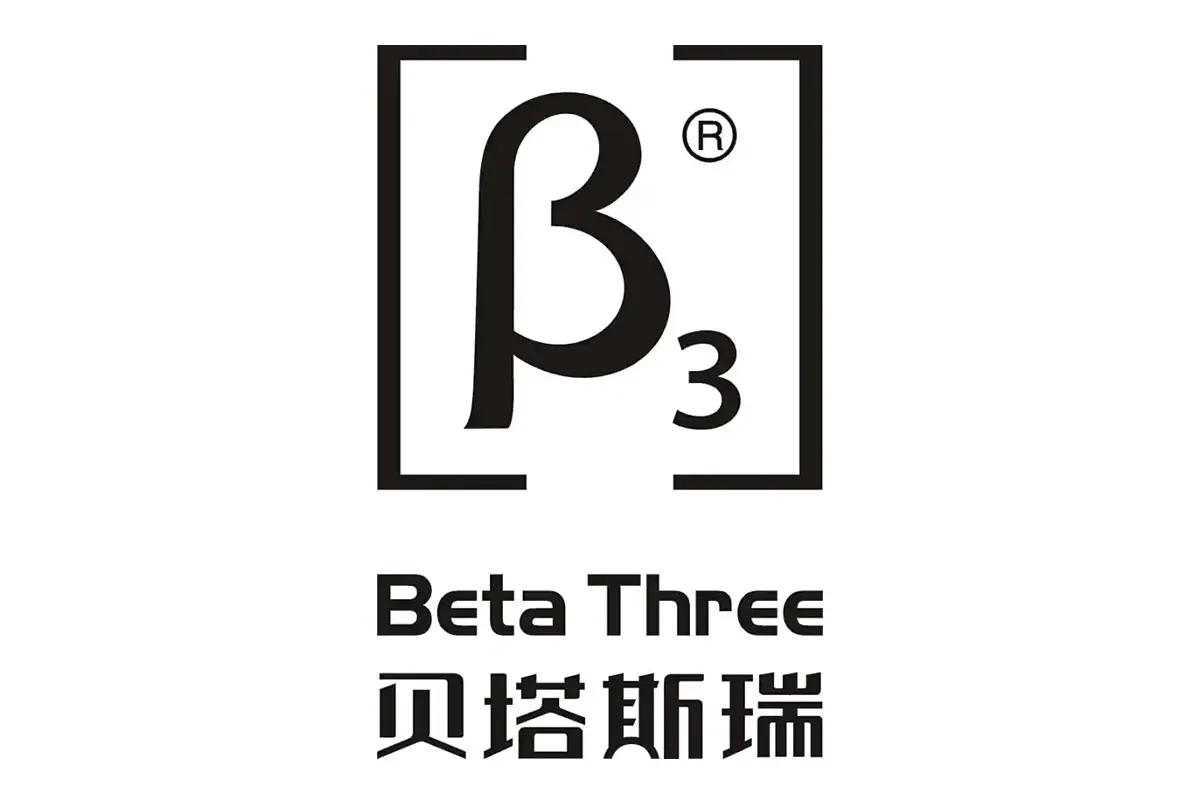 Beta Three3G三基品牌LOGO设计案例-字母元素标志设计