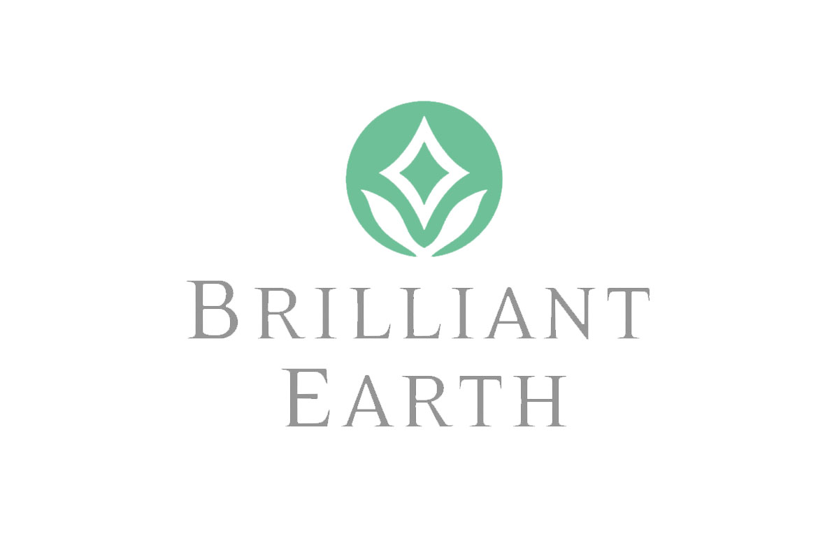 Brilliant Earth品牌LOGO设计案例-字母元素标志设计