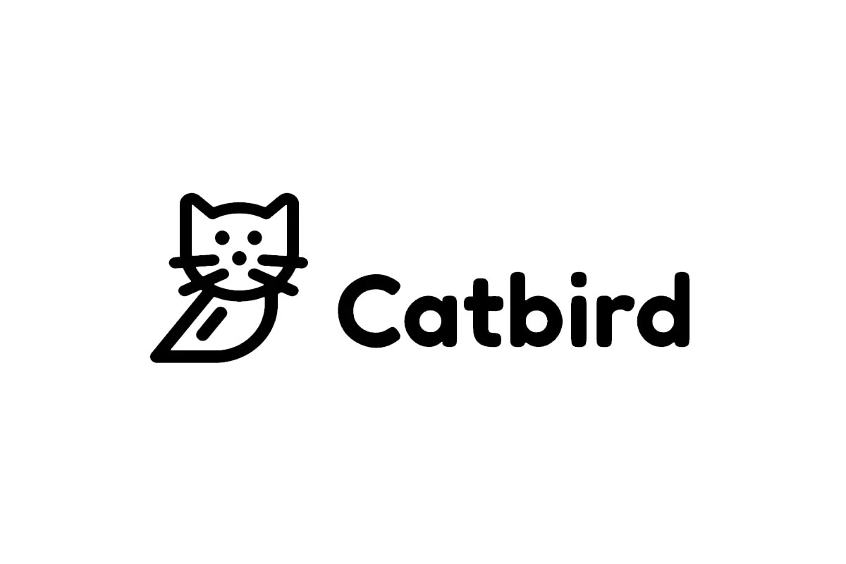 Catbird品牌LOGO设计案例-字母元素标志设计