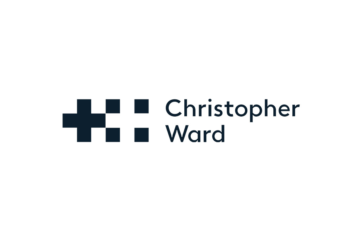 Christopher Ward品牌LOGO设计案例-字母元素标志设计