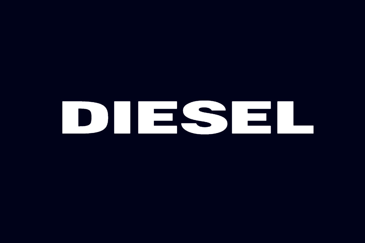 DIESEL迪赛品牌反白LOGO