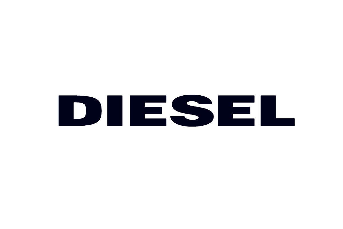 DIESEL迪赛品牌LOGO设计案例-字母元素标志设计