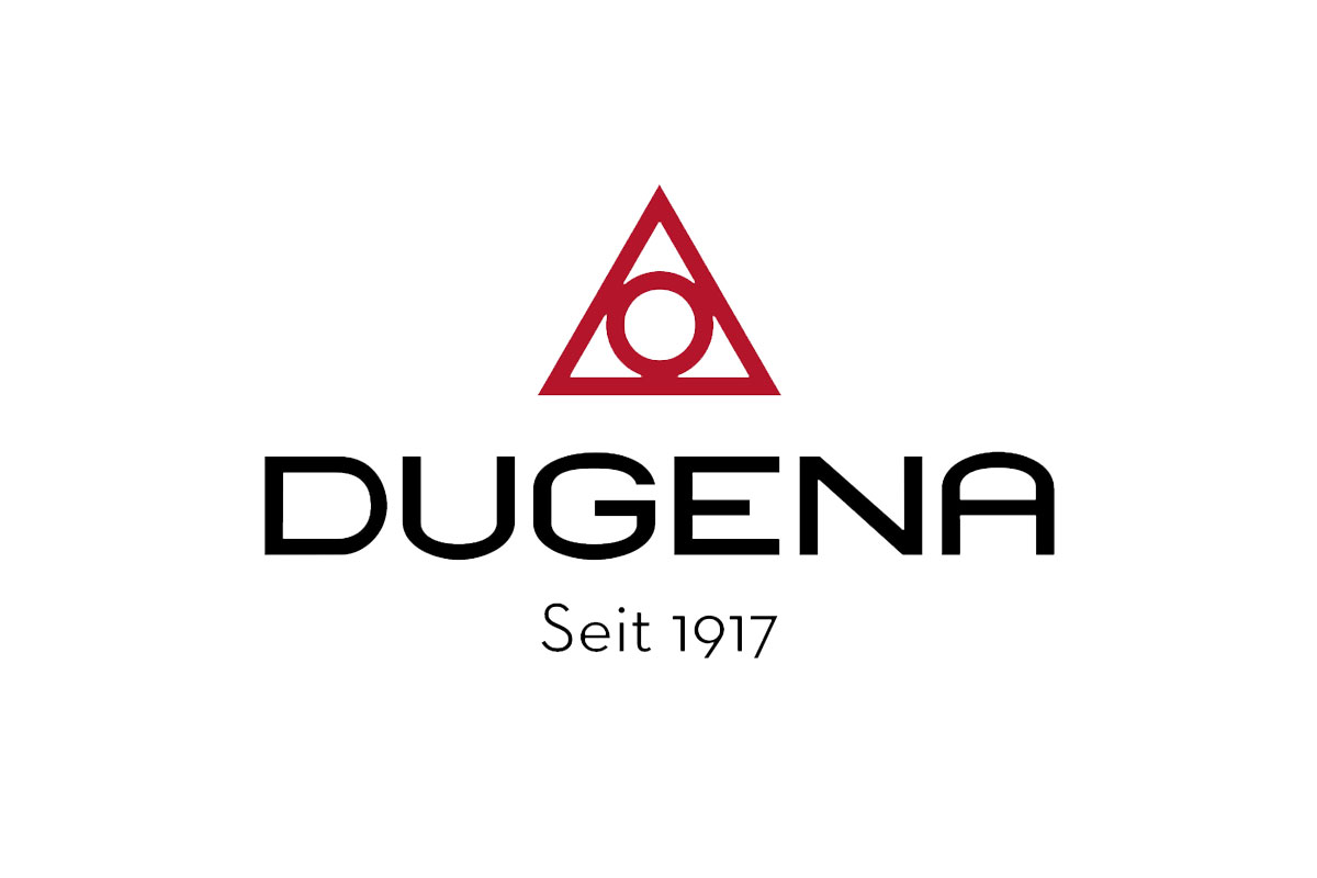 DUGENA杜格纳品牌LOGO设计案例-三角形元素标志设计