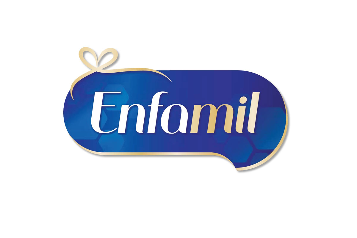 Enfamil品牌LOGO设计案例-M字母元素标志设计